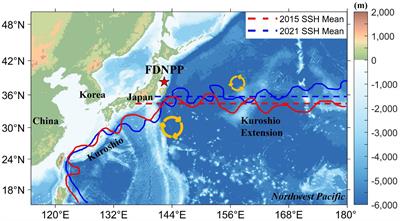 Southward key pathways of radioactive materials from the Fukushima Daiichi Nuclear Power Plant